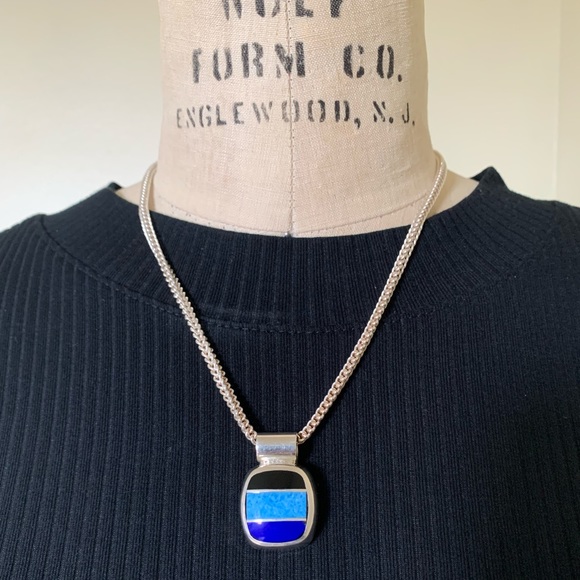 PAOLO ROMEO 925 STERLING SILVER MEXICO NECKLACE - Picture 2 of 13